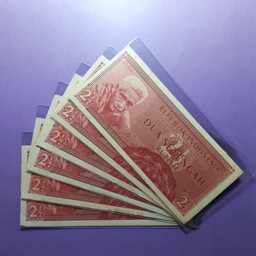uang kuno 2.5 rupiah tahun 1956
