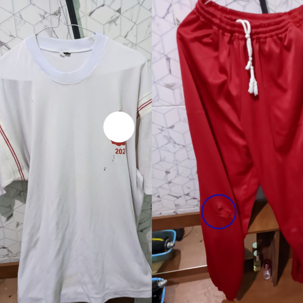 Seragam Olahraga Preloved SMA1 2 Kaos 1celana
