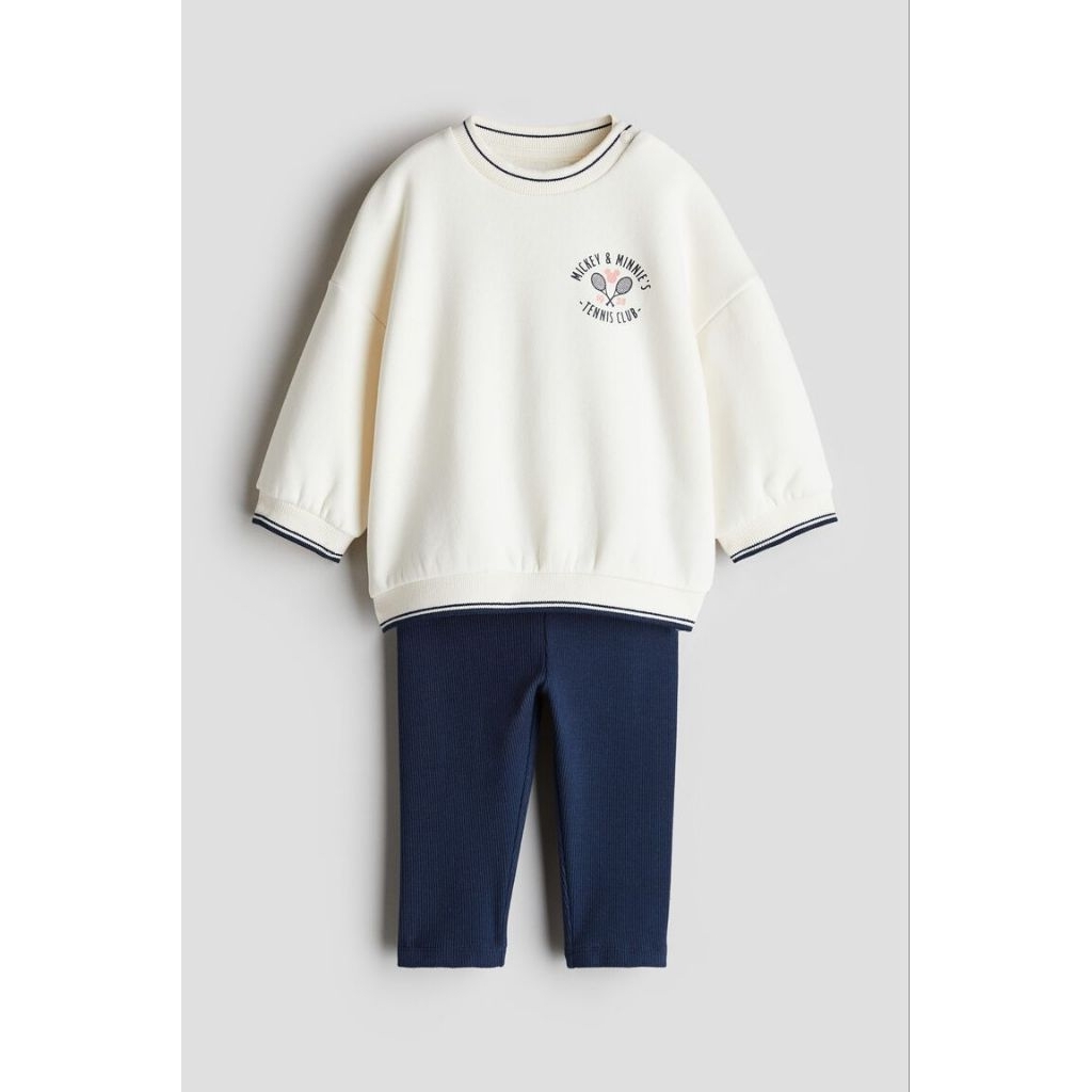 Baby stelan HM 1 set 4-6 bulan sweatshirt sweater leggings jogger baby girls new