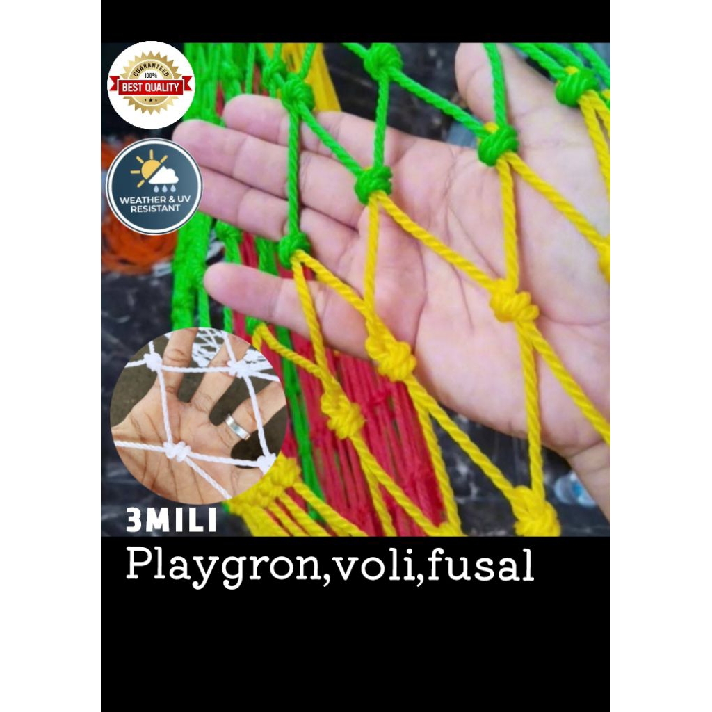 jaring polygron / wahana mandi bola