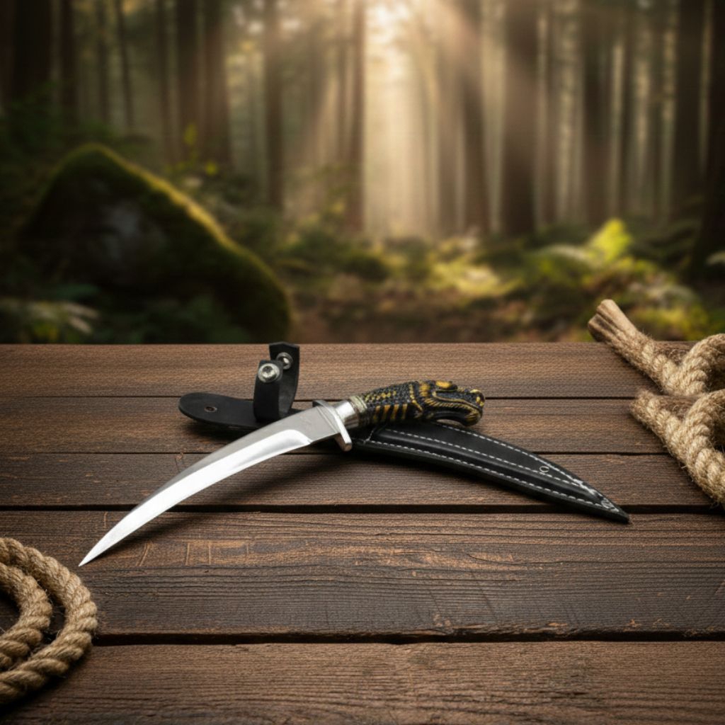 pisau dapur unik motif naga