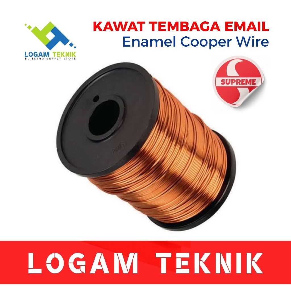 KAWAT TEMBAGA EMAIL 0.15 MM | ENAMEL WIRE COOPER | GULUNG DINAMO | SUPREME