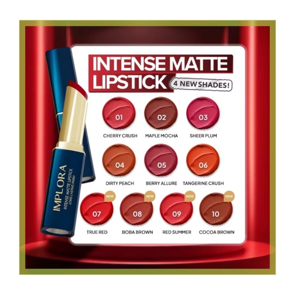 IMPLORA Intense Matte Lipstick/Lipstik IMPLORA Batangan/IMPLORA Lipstick Stik/Lipstick Stik IMPLORA