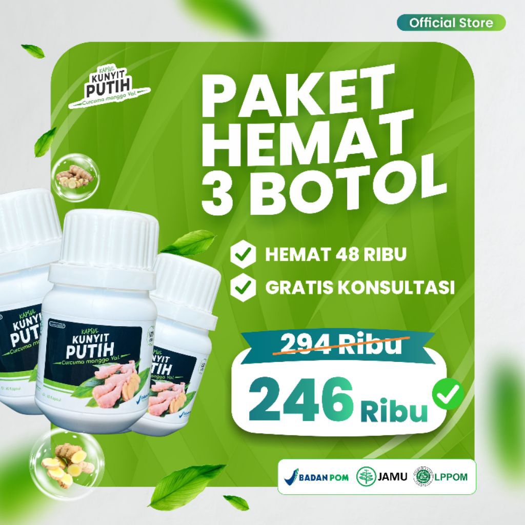 Paket Obat Herbal Isi 3 Botol Obat Haid Tidak Lancar | Herbal Haid Tidak Teratur | Obat Kewanitaan