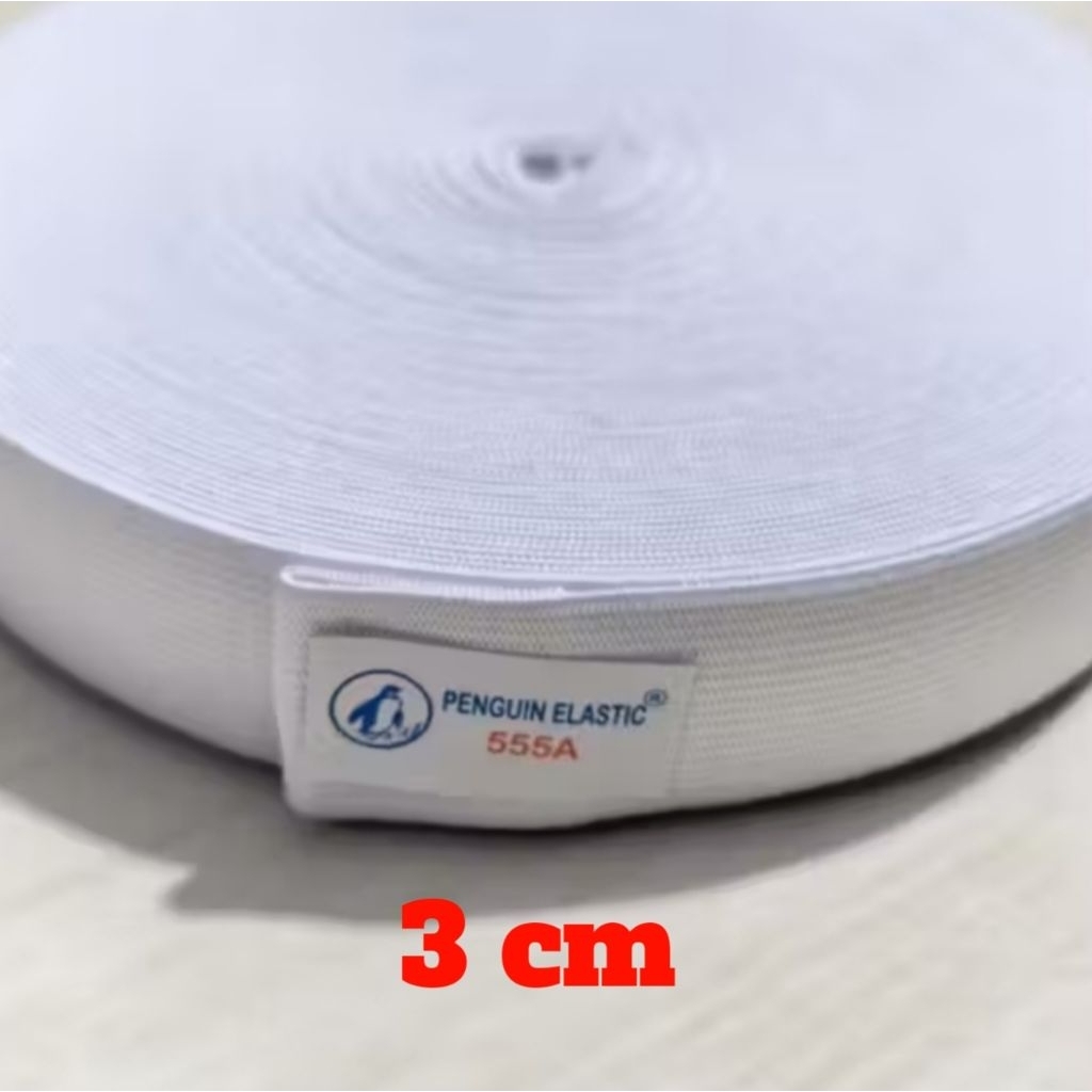 1 meter karet kolor 3cm / karet elastis / karet celana kolor / karet ujung seprai