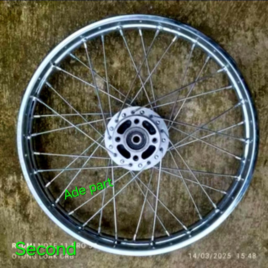 velg pelek depan Suzuki. Smash new. Smash Lama. Shogun. Original Copotan nominus