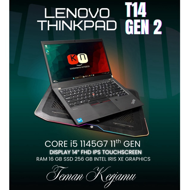 Laptop Lenovo Thinkpad T14 GEN 2 i7 / i5  GEN 11 16/1TB Touchscreen bergaransi