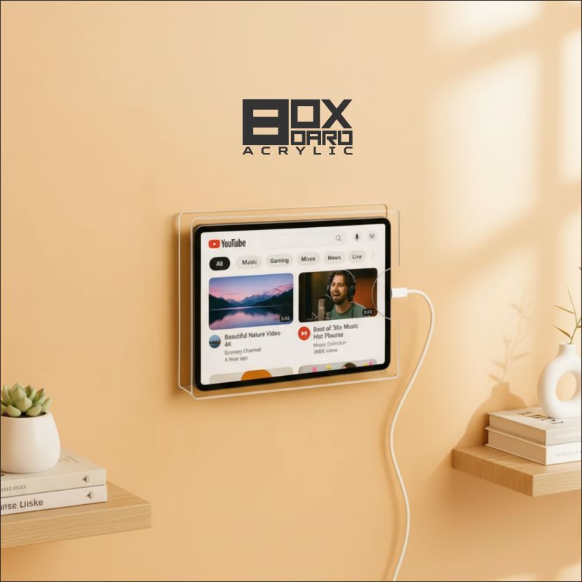 Tablet Bracket Tempel Dinding | Lazy Tablet Holder | Dudukan Tempat Ipad | Tablet Charger Docking / 