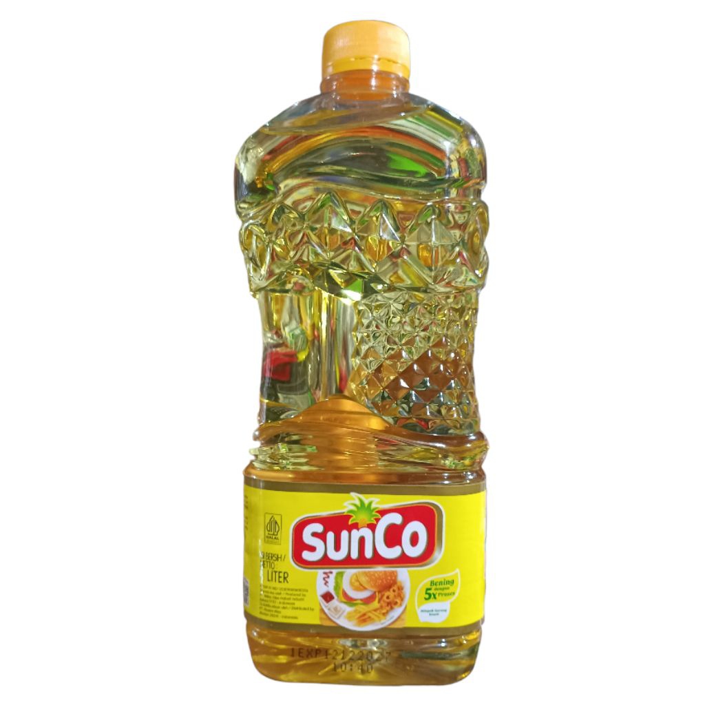 Minyak Goreng Sunco 1 Liter Botol Plastik Minyak Sawit SunCo 1000ml