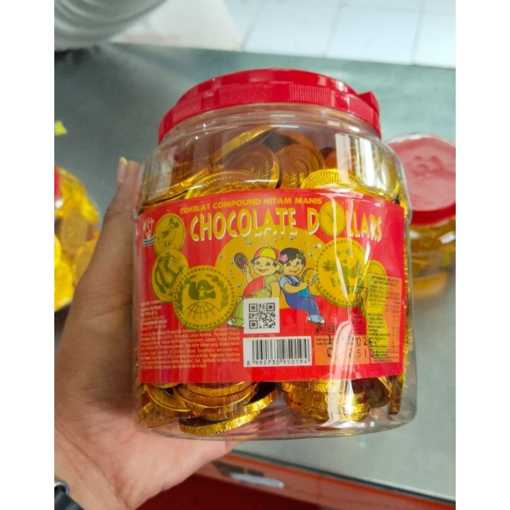 chocholate dollar emas toples