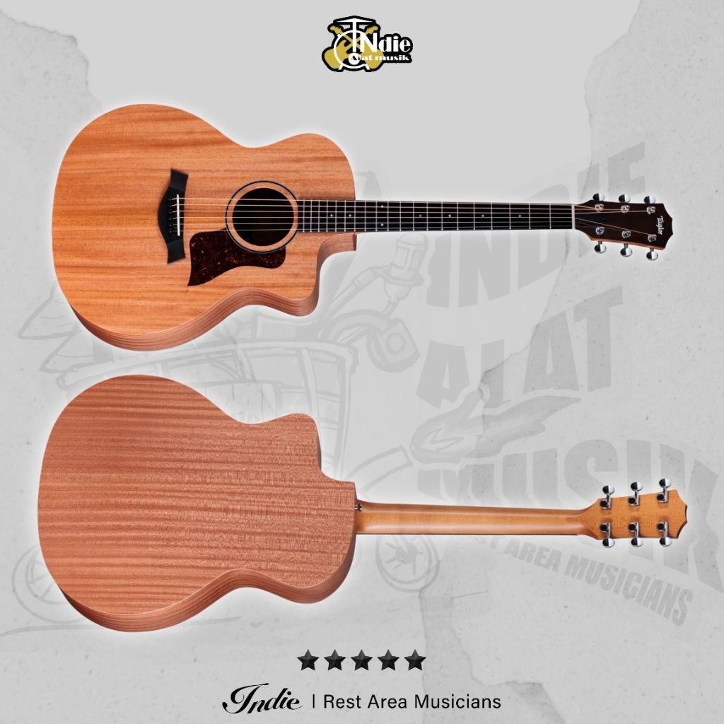 Gitar Akustik Taylor 24CE Mahogany Sapele Fishman Sonitone With Gigbag Original