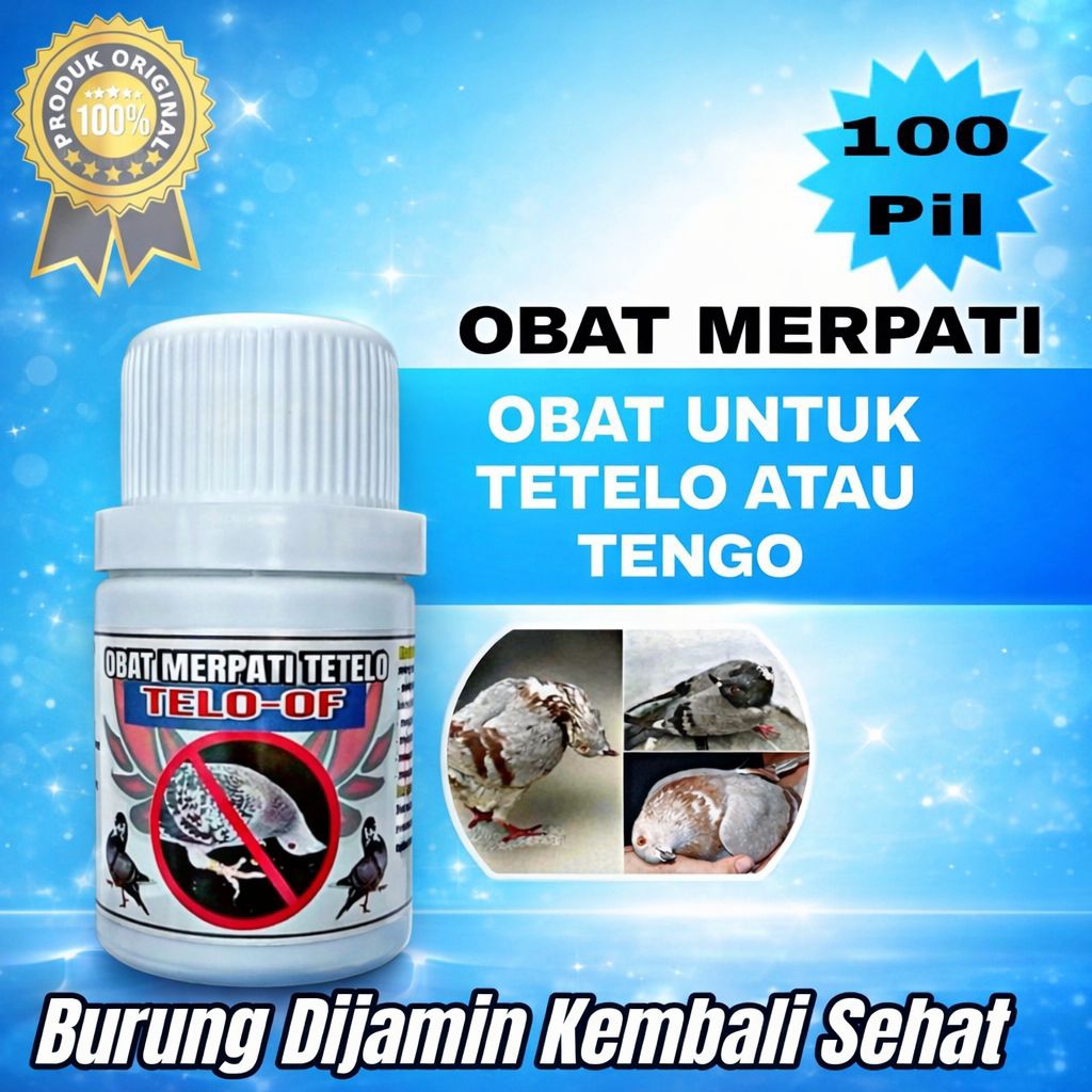 JAMU HERBAL MERPATI TETELO OF ISI 100 BUTIR paling ampuh sembuh dalam 1 Minggu nutribird tengo telo 
