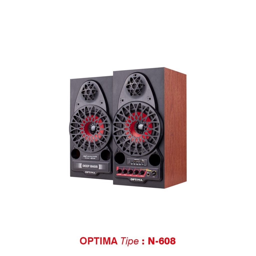 Speaker Aktif Optima N-608 Super Bass 6inch