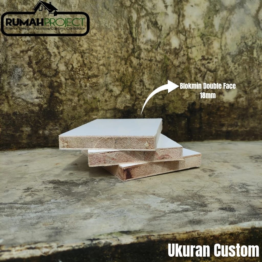 BLOCKBOARD MELAMIN | CUSTOM BLOCKMIN | UKURAN CUSTOM