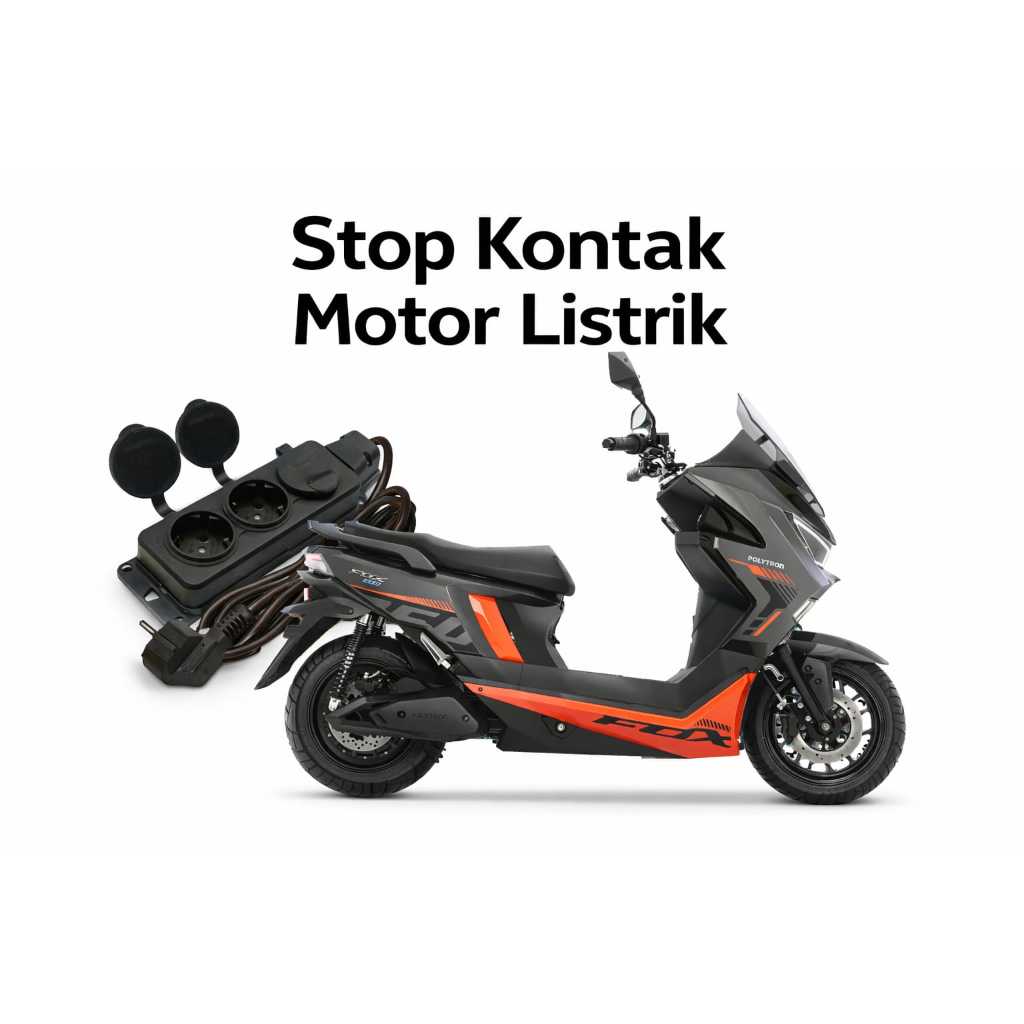 Charger Motor Listrik Tambahan Stop Kontak Outdoor Indoor