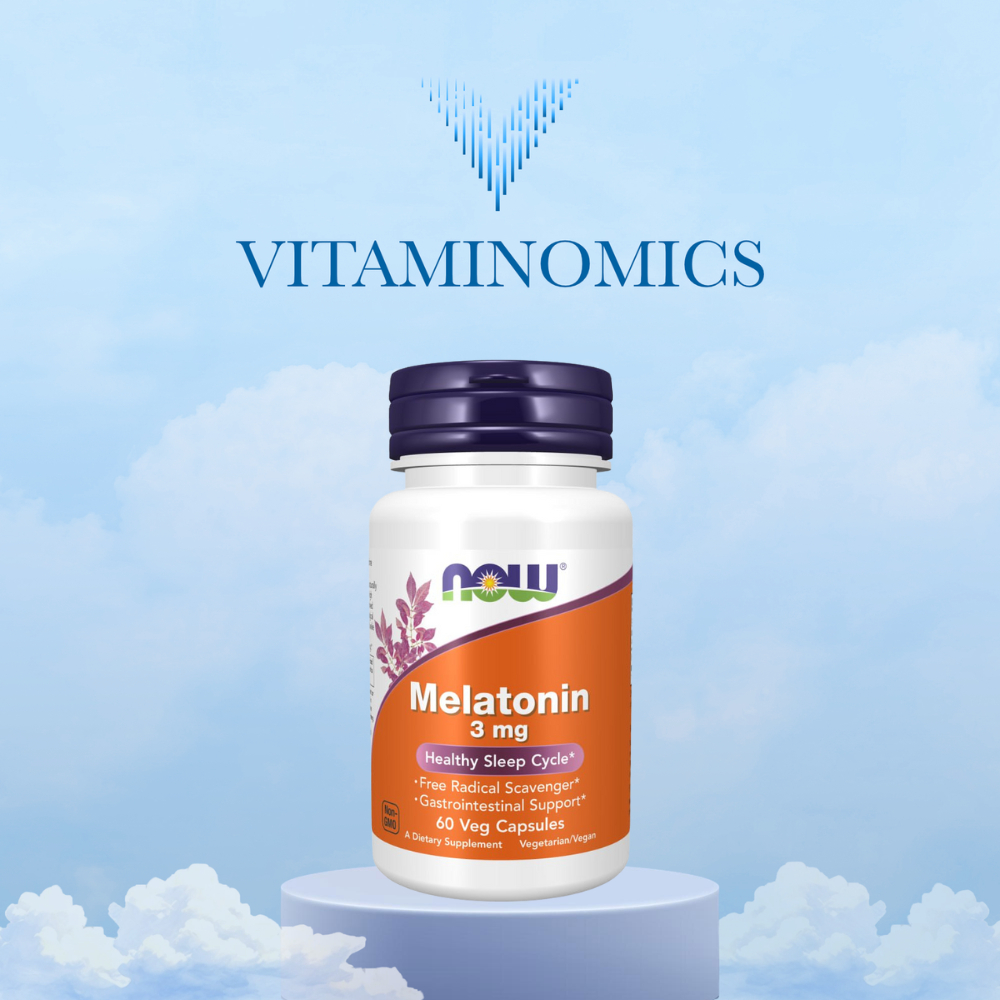 NOW Melatonin 3 mg Veg Capsules | Suplemen Melatonin Capsule