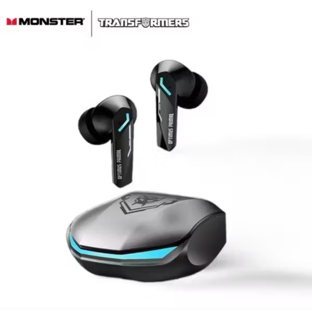 Monster x Transformers T10 Gaming TWS Earphone Bluetooth V5.4 Dual Mode Gaming Music