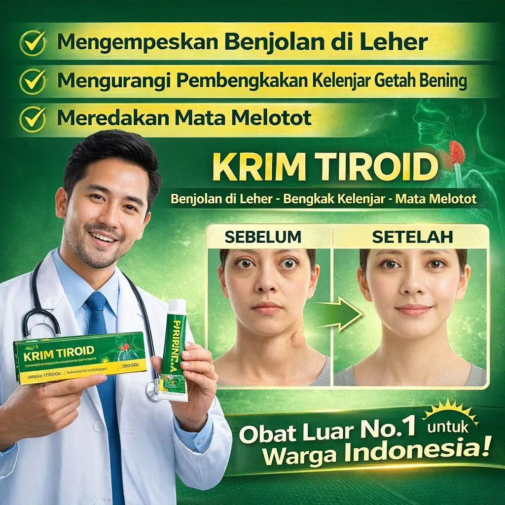 Salep Tiroid | Krim Tiroid | Salep Tiroid Herbal | Salep Topikal Untuk Kelenjar Getah Bening Yang Te