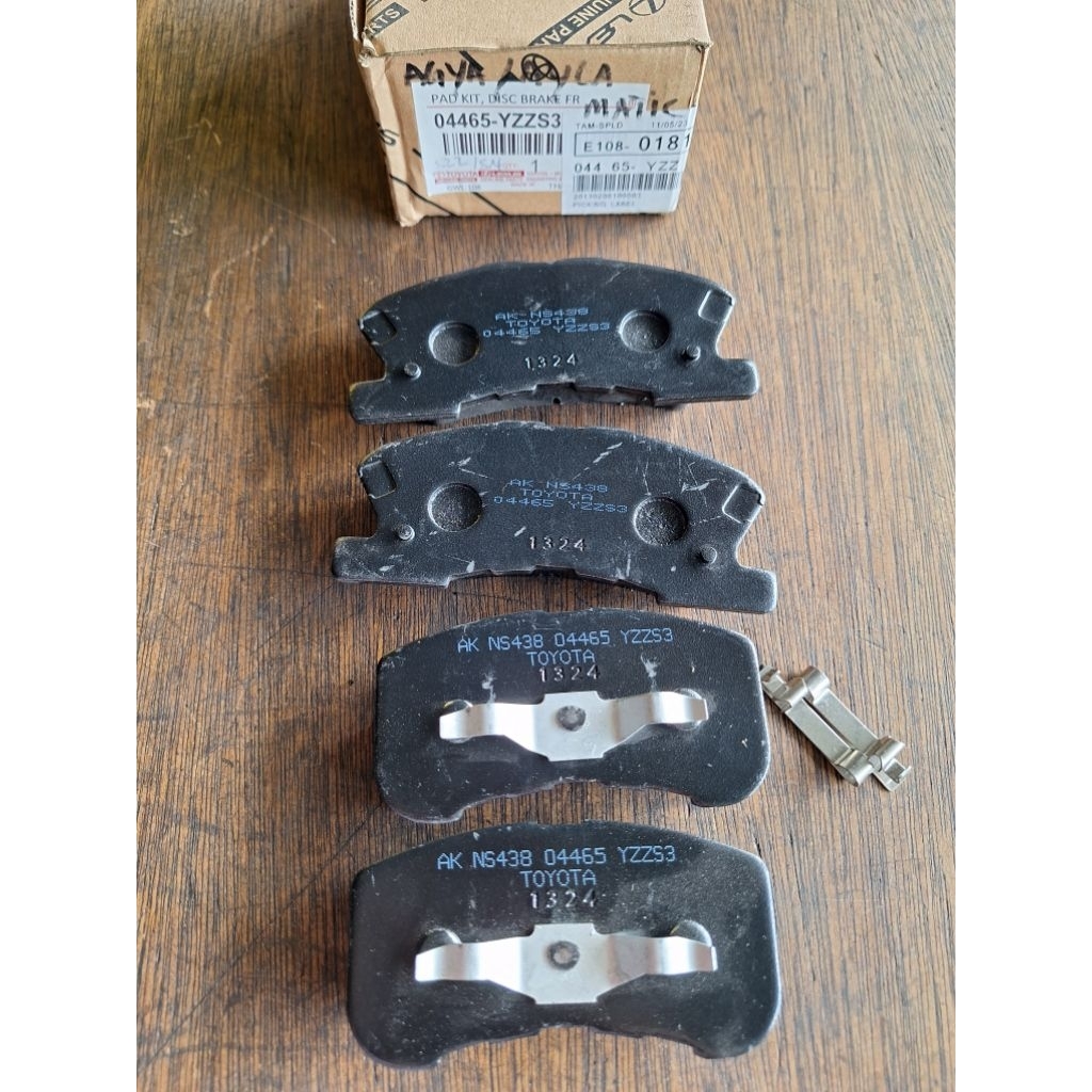 KAMPAS REM DEPAN,BRAKEPADS TOYOTA AGYA AYLA MATIC