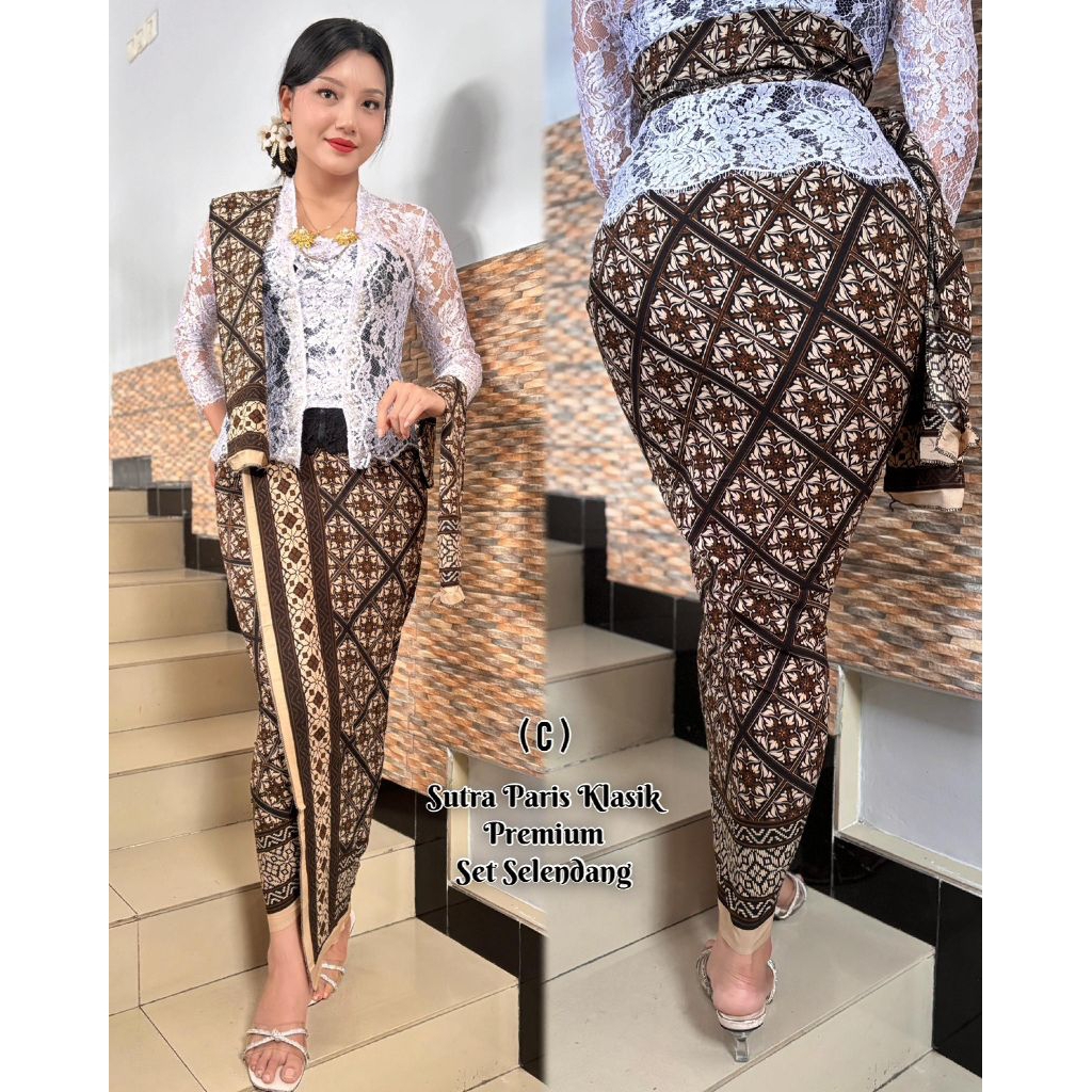 Kamen bali sutra paris motif batik