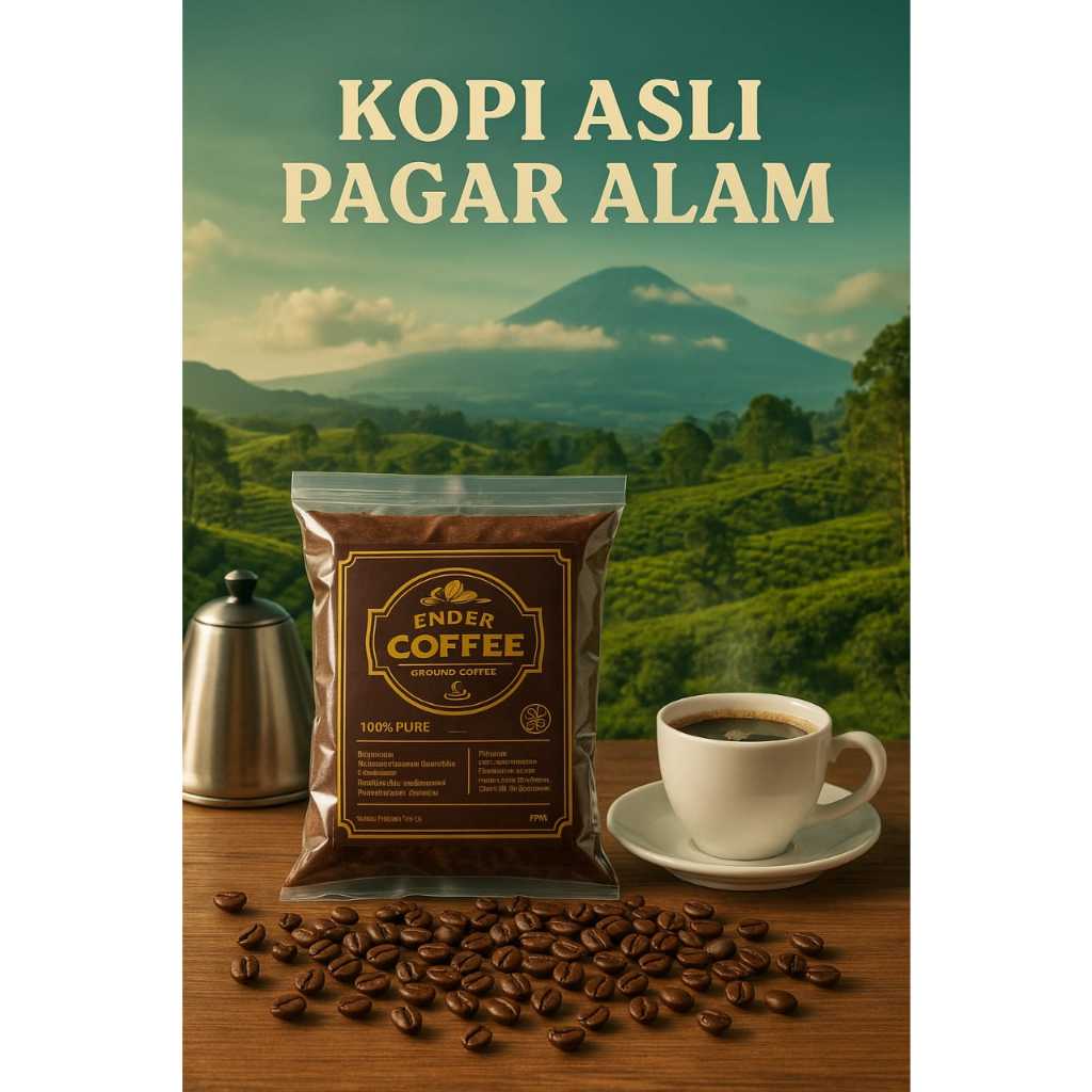 KOPI TUBRUK ASLI PAGAR ALAM - KOPI ROBUSTA PELANGI PAGAR ALAM KEMASAN 200 GRAM