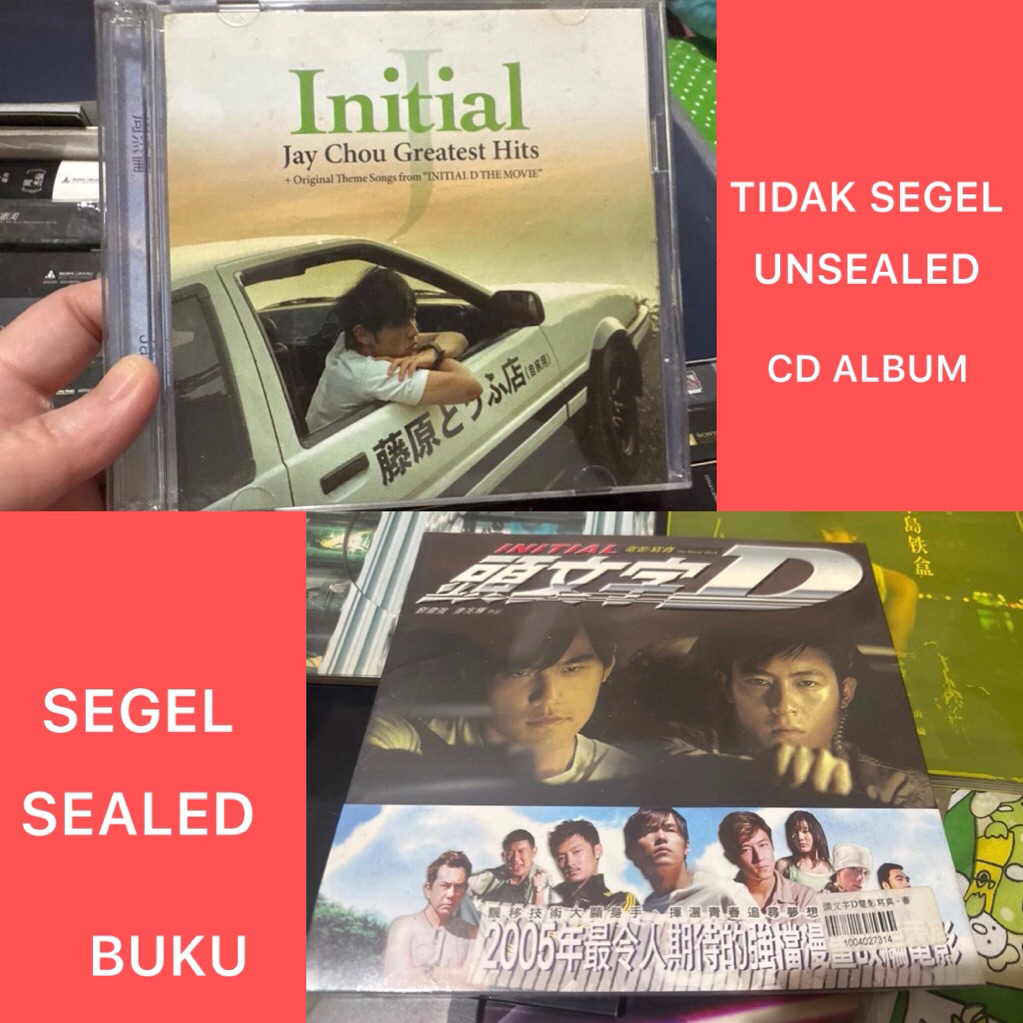 JAY CHOU INITIAL D CD ALBUM BOOK JAY CHOW BUKU