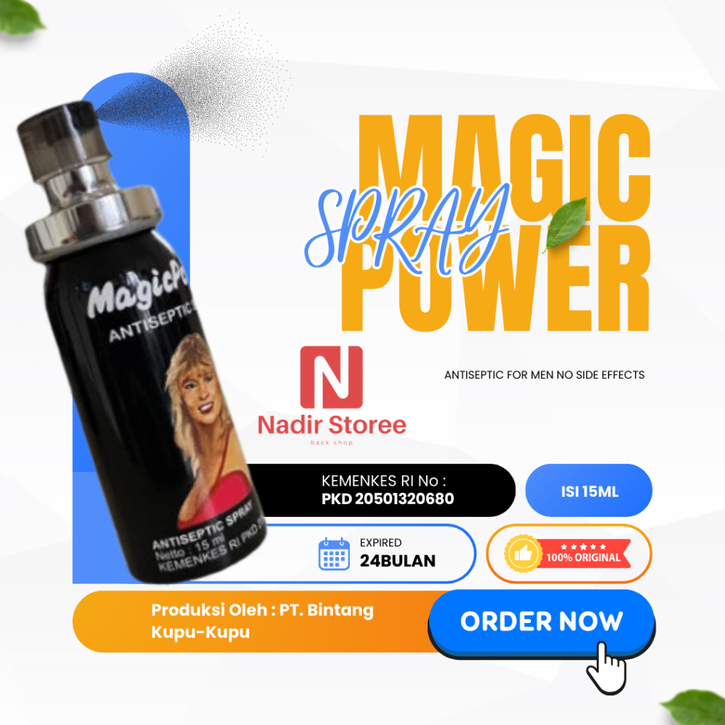Magic Power Spray Antiseptic Tissue Magic Tahan Lama Pria
