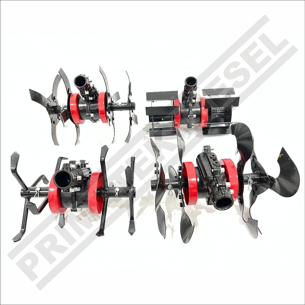 Juarastoree_ (Proquip) Mini Tiller Head Cultivator Cakar Bajak Ladang Sawah Tanah Ditcher Dryland