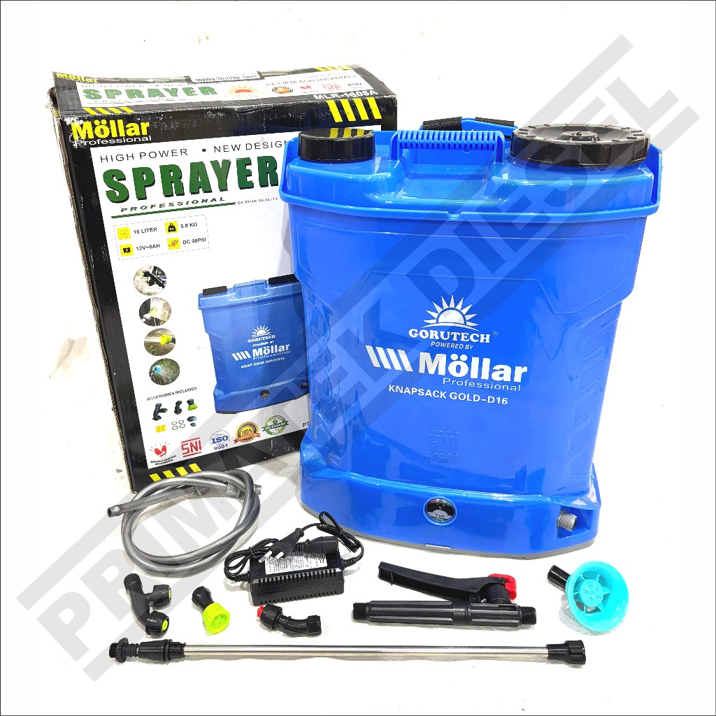 (MOLLAR MLR-1608A) Sprayer Hama 16 Liter MOLLAR MLR-1608A / Alat Semprot Semprotan Obat Hama Insekti