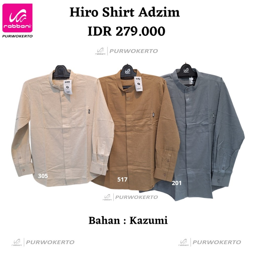 RABBANI - KEMEJA KOKO HIRO ADZIM MST / KEMKO HIRO ADZIM MST RABBANI