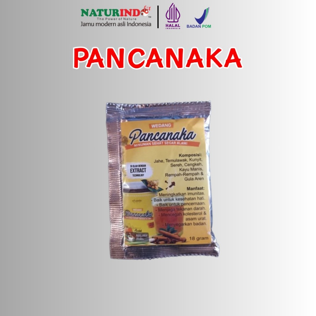 Wedang Pancanaka Saset Herbal Jamu Kesehatan Naturindo Bpom