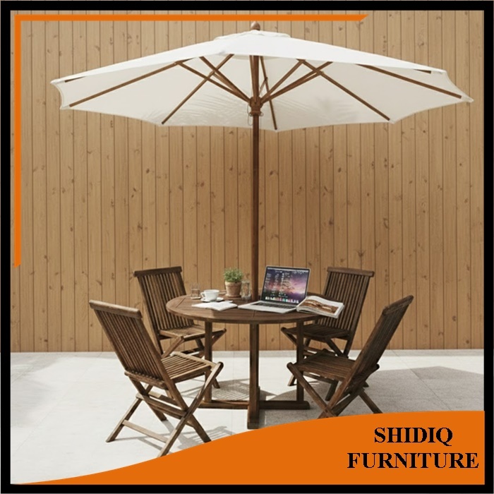 Set Meja Payung Taman Bahan Kayu Jati Berkualitas