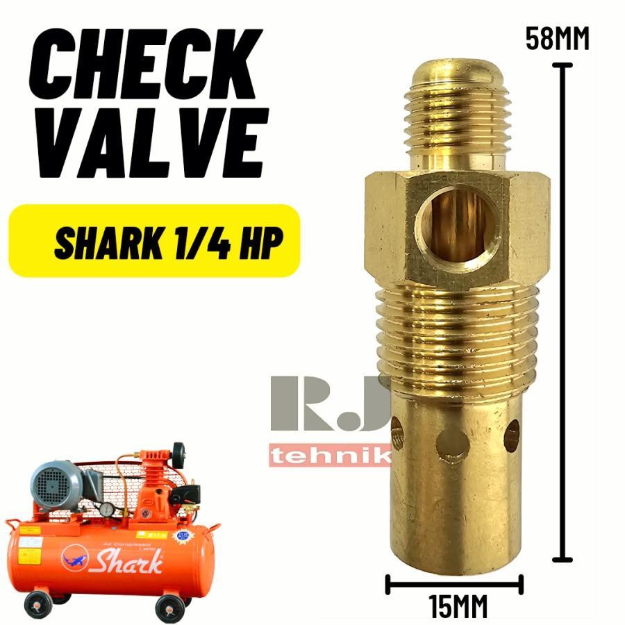 Nepel Check Kuningan Mesin Kompresor Shark 1/4HP