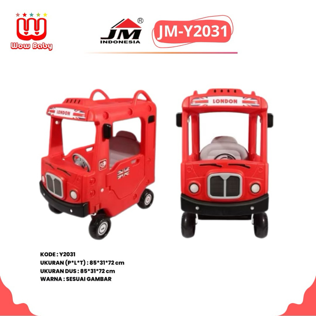 JM LONDON BUS RIDE ON JM-Y2031 MAINAN BUS ANAK