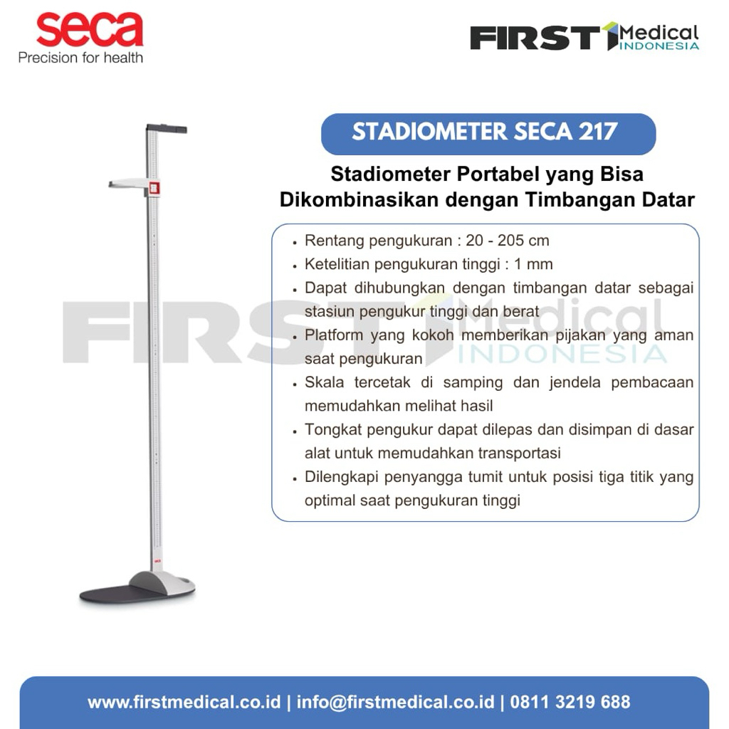 Stadiometer Pengukur Tinggi Badan SECA 217