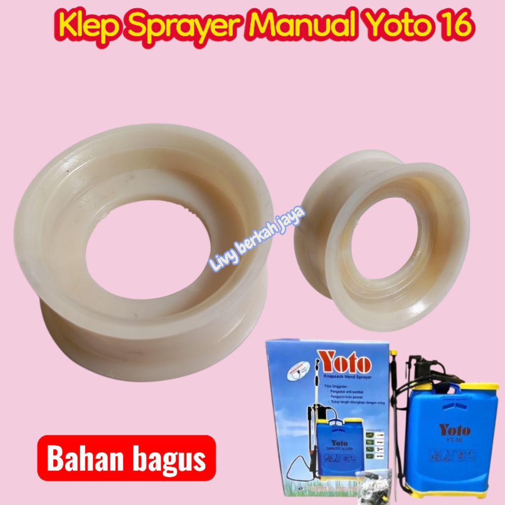 Klep Sprayer Manual Yoto 16 20 | Kelep Karet Piston Sprayer Yoto | Klep Siel Tangki Sprayer Yoto