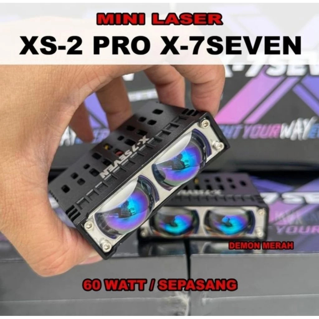 Lampu Tembak XS2 PRO X-7SEVEN 23 Mata Mini Laser 2 Warna 30 WATT Laser XS2  PRO SLIM