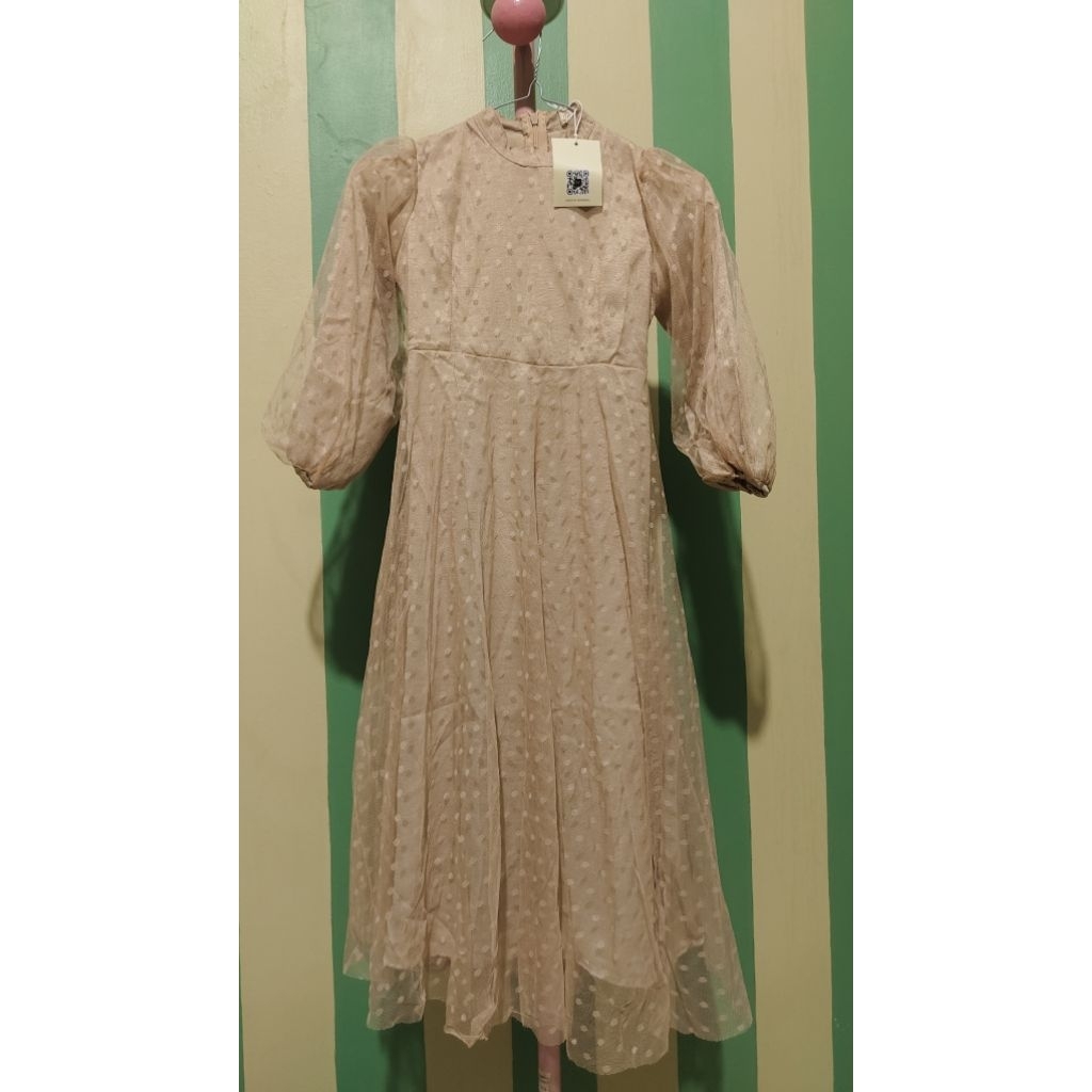 NEW DRESS ANAK TILE DOT BAJU PESTA