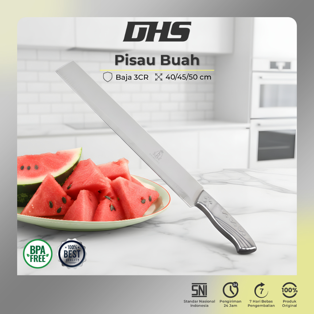 Dua Hari Shop Pisau Buah Tajam Pisau Potong Buah Pisau Semangka Pisau Panjang Buah King Balance WY03