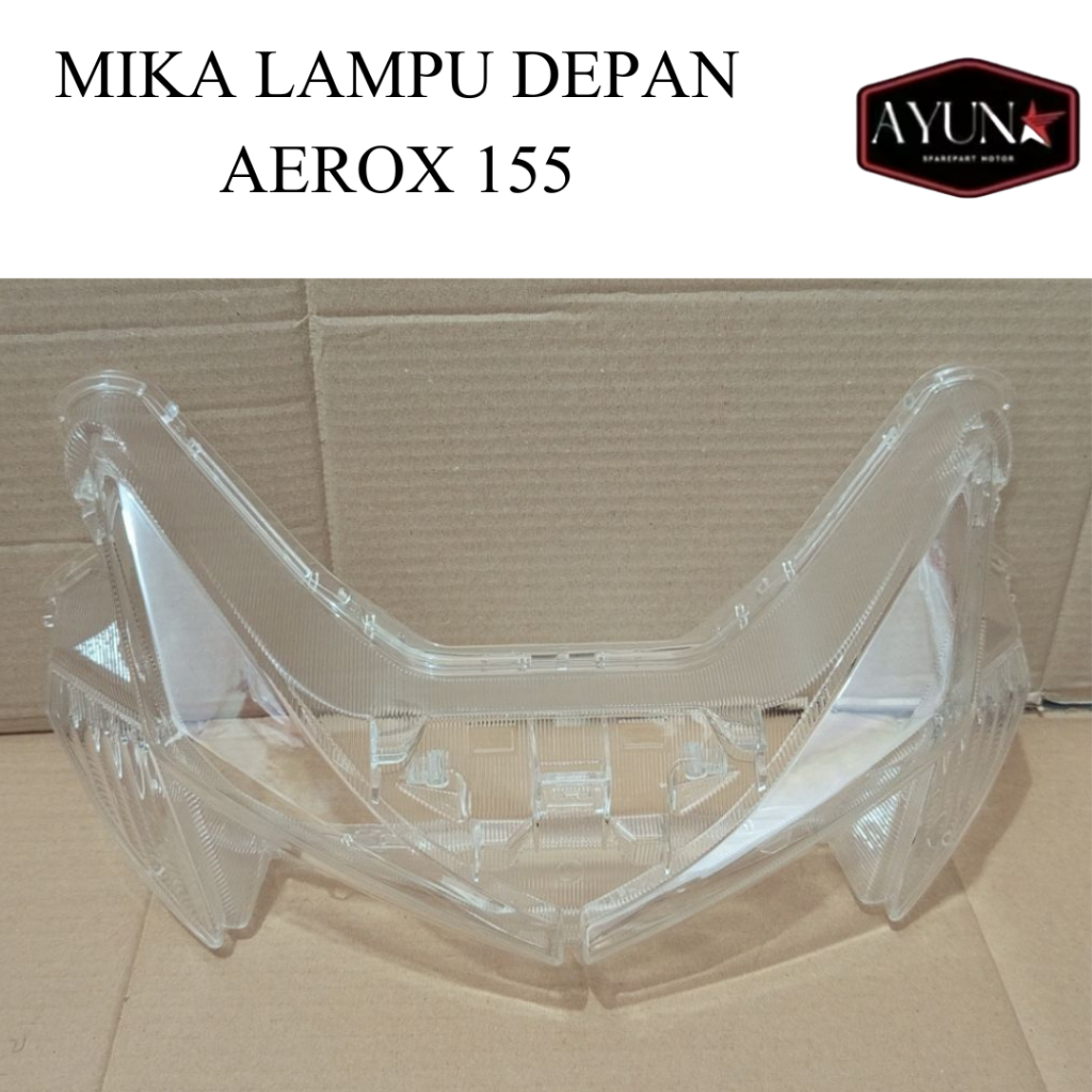 mika kaca lampu batok housing depan aerox 155 b65  mika depan aerox 155 old 2016-2020 mika depan