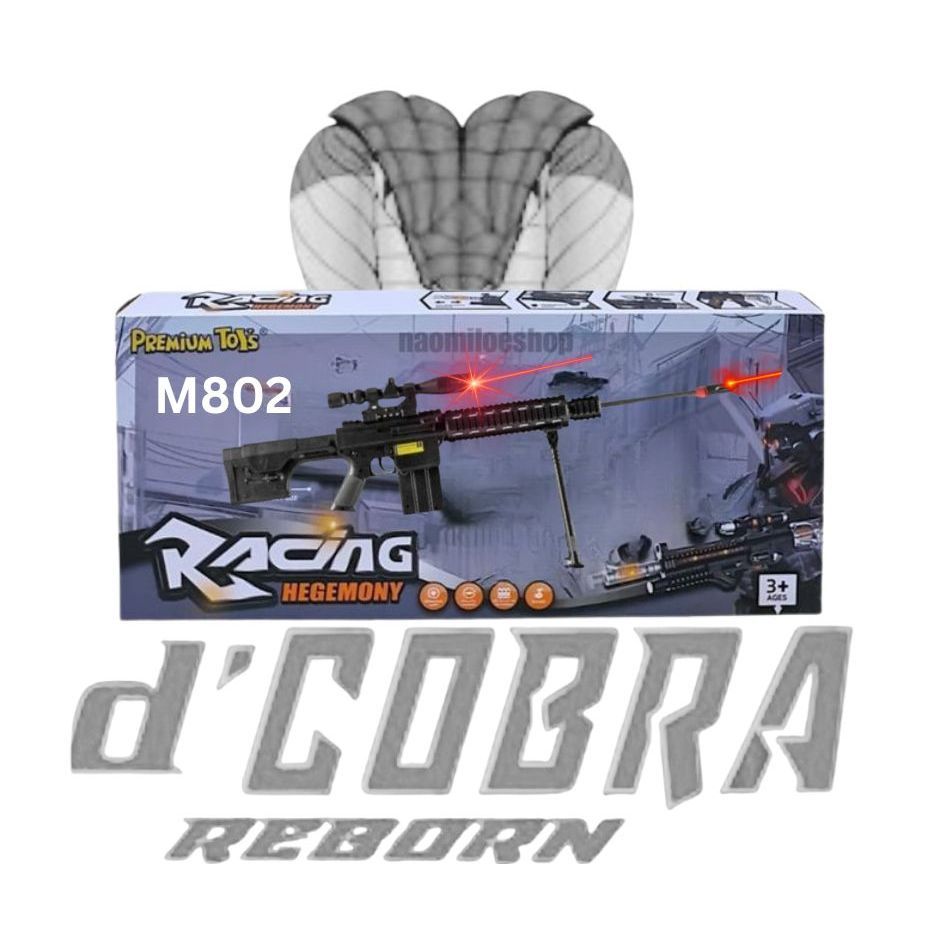[DCOBRA M802] Tembakan Anak Sniper M802 Mainan Pistol Senjata Senapan Infrared