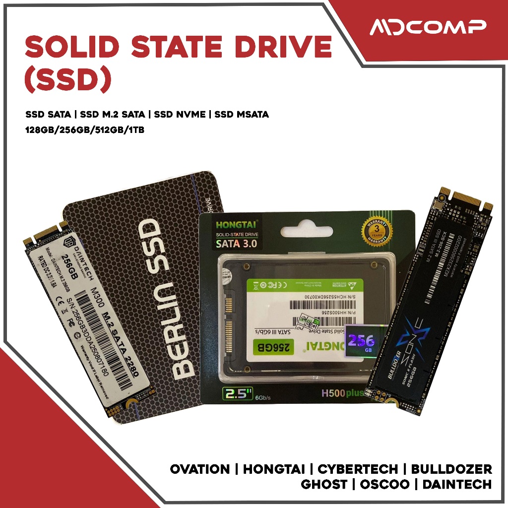 SSD SATA / SSD M2 SATA / SSD NVME / SSD MSATA 256GB/512GB/1TB New 100%