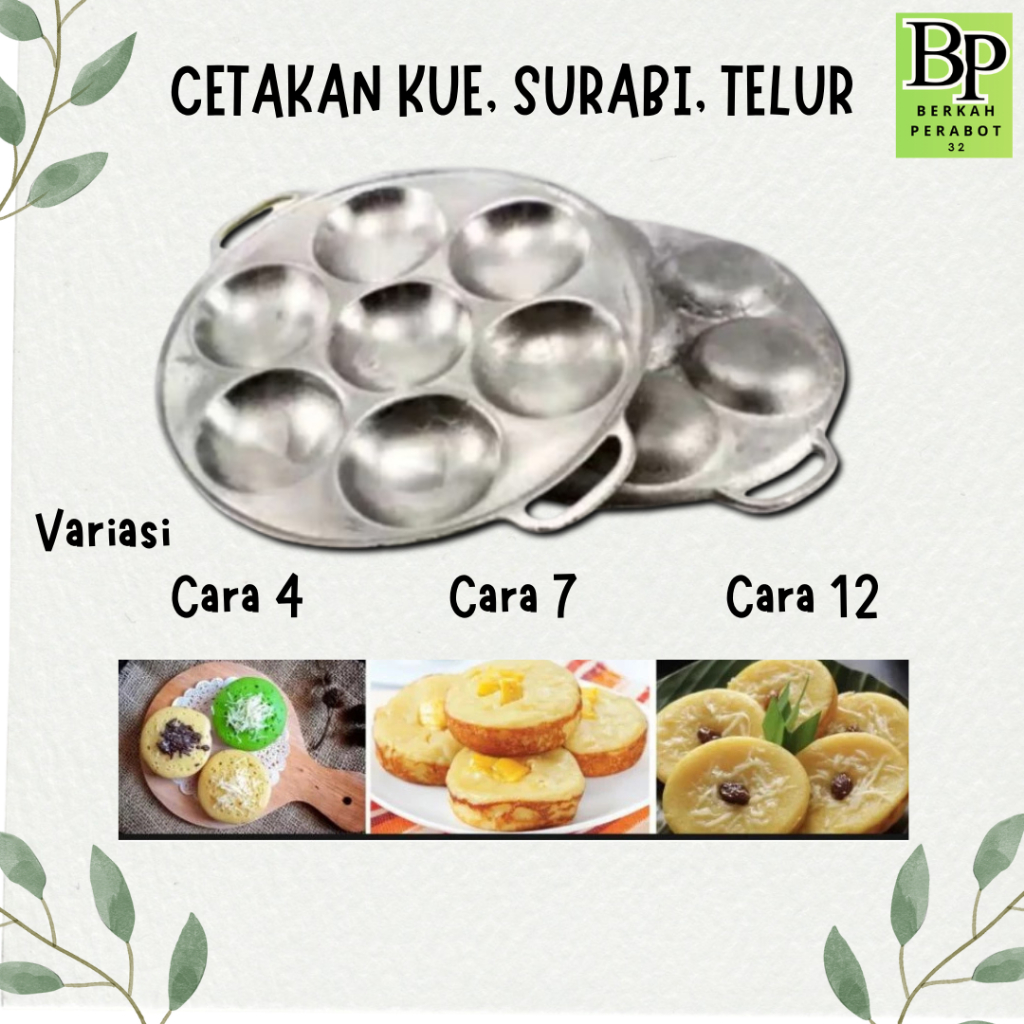 Cetakan Telur Puyuh Cetakan Telur Dadar Mini Cetakan Martabak Mini Cara 7 Gratis Susuk Gagang Kayu