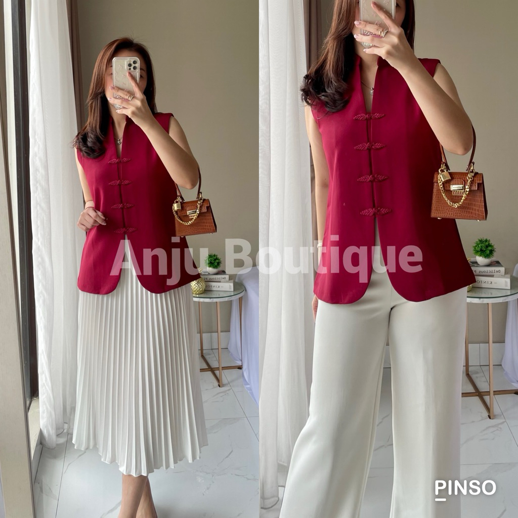 XIN Cheongsam Top | Atasan Cheongsam Imlek Wanita