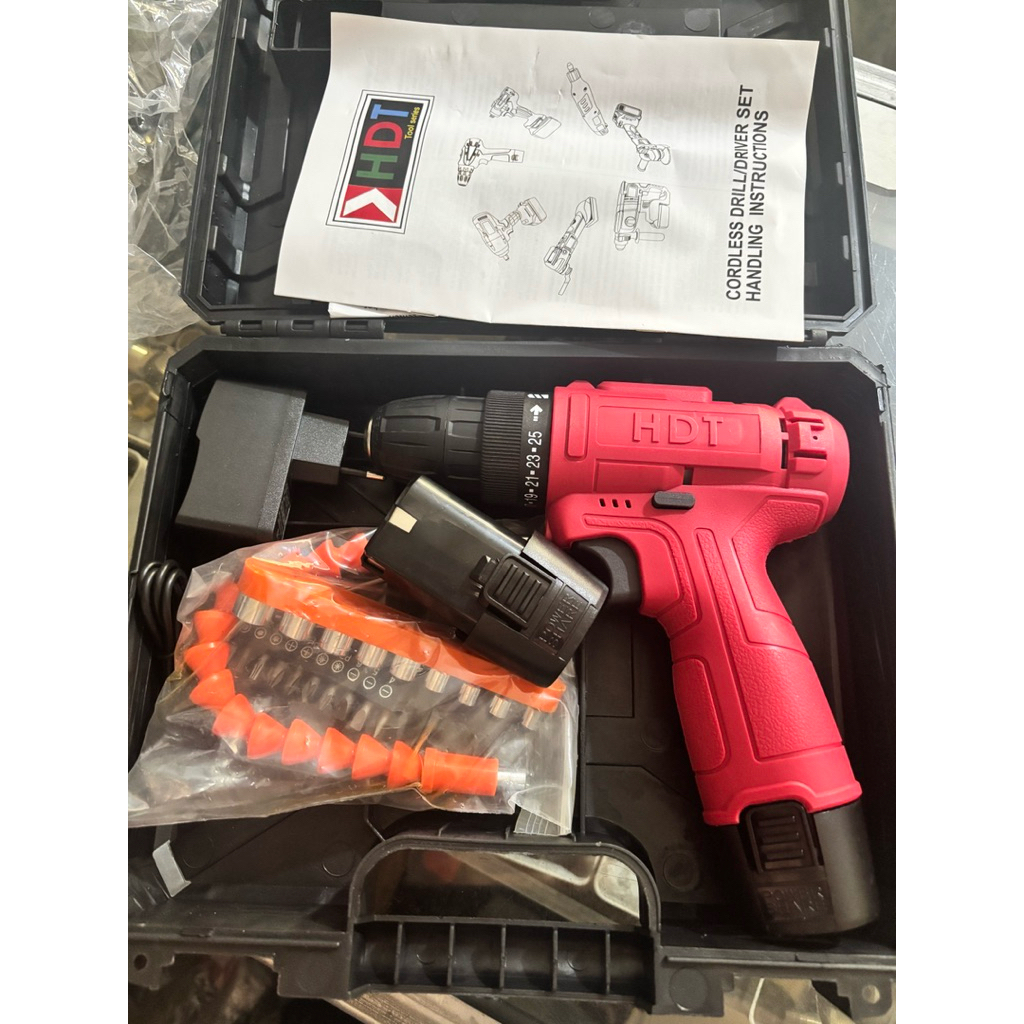 Bor Baterai Cordless HDT 12v 2baterai