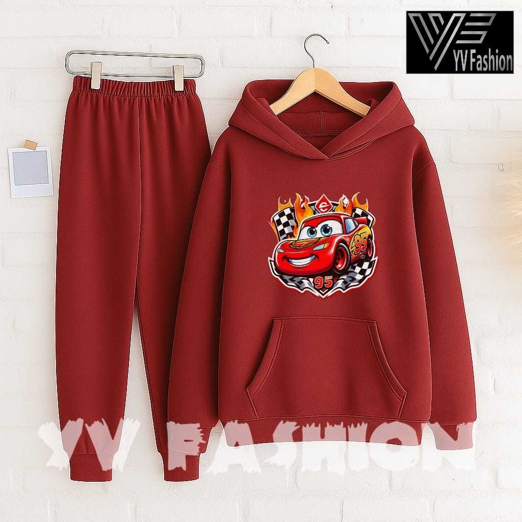 YVF - BAJU SETELAN ANAK HOODIE CARS MCQUEEN