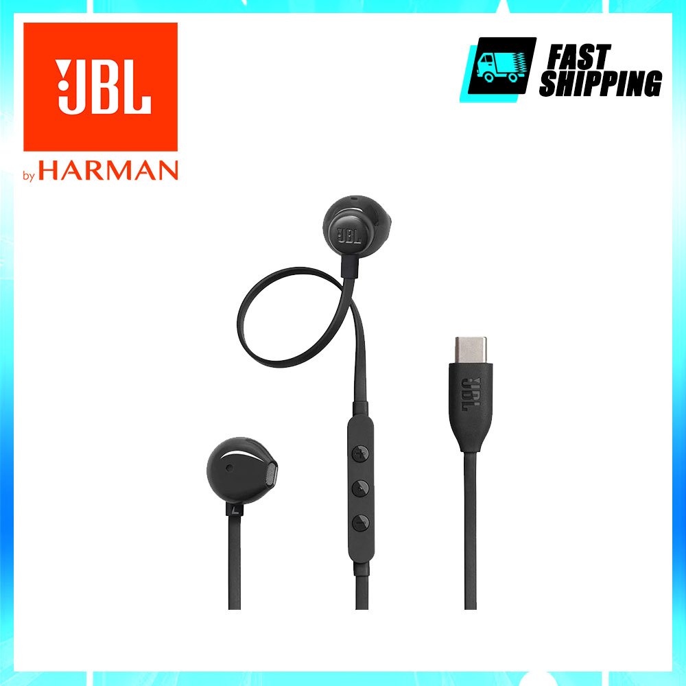 JBL Tune 305 C - Earphone Resolusi Tinggi Berkabel USB C
