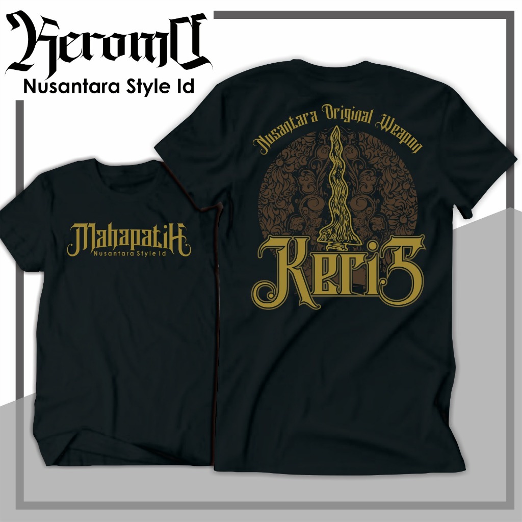 Kaos Keris / Kaos Keris Jawa / Kaos Nusantara / Kaos Karakter Jawa / T-SHIRT JAVA CULTURE