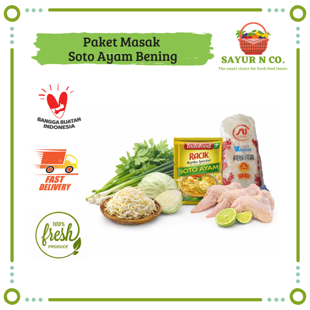 Paket Masak Soto Ayam Bening | Sayur N Co Bekasi