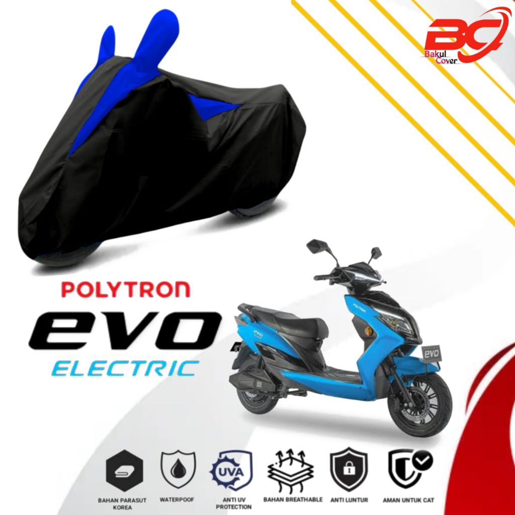 cover motor listrik anti air POLYTRON EVO,sarung motor listrik waterproof, selimut motor listrik, pe